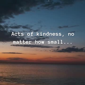Kindness Has a Ripple Effect...