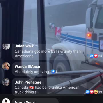 A Veiw From Inside The Truckers Cab -Keep Showing Our Truckers Love & Support Canada 🇨🇦 #BearHUG #NoVaxxPass #NoMandatesEVER #TrudeauMustGO