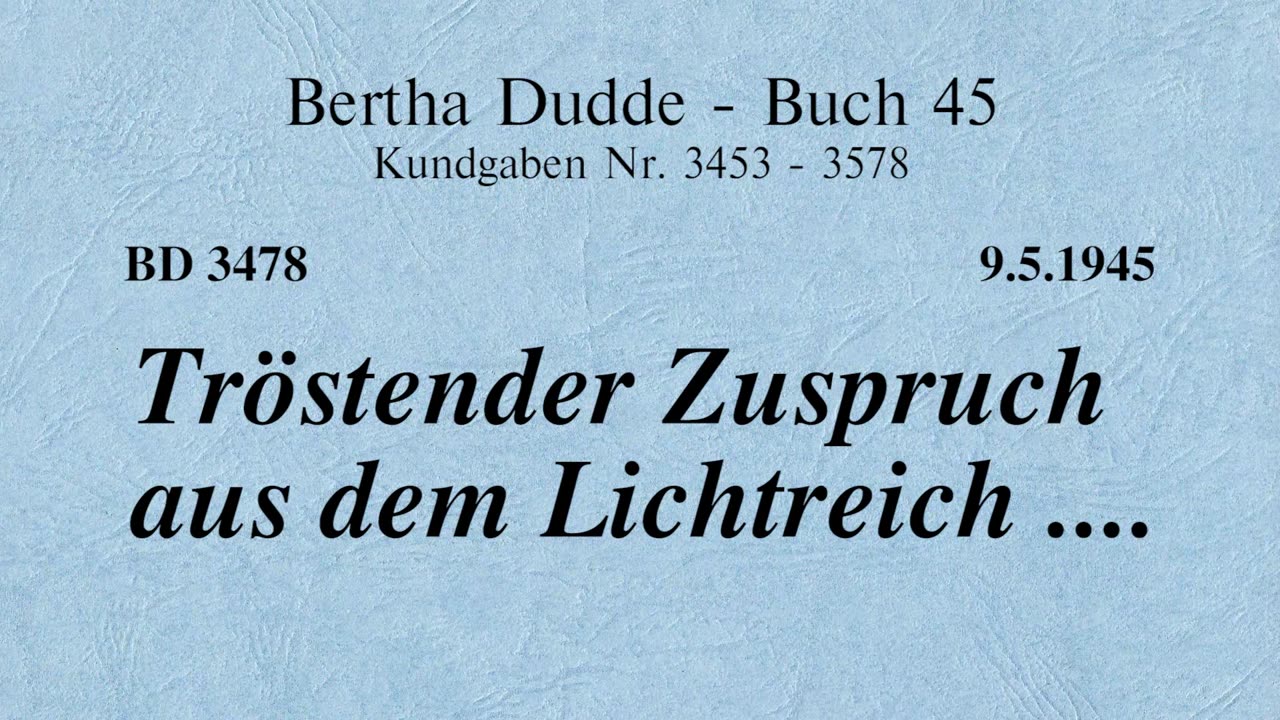 BD 3478 - TRÖSTENDER ZUSPRUCH AUS DEM LICHTREICH ....