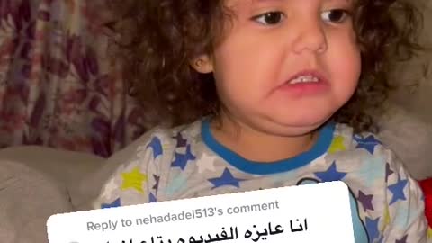 A cute little girl is upset with her mother