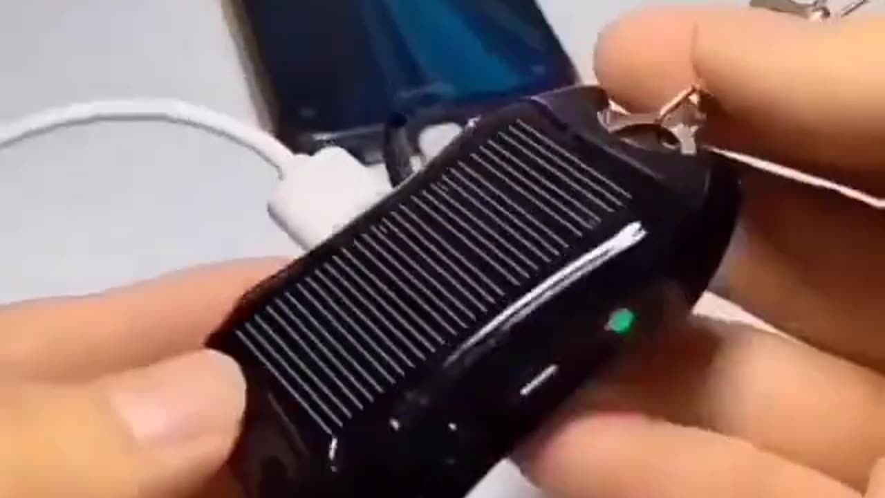 Solar Power Keychain