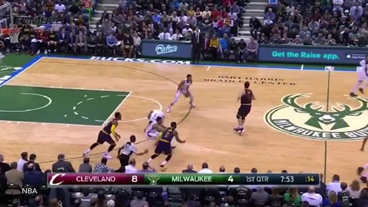 Giannis Antetokounmpo Dunks Hard On Cleveland Cavaliers