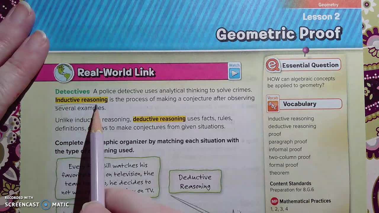 Gr 8 - Ch 5 - Lesson 2 - Geometric Proof