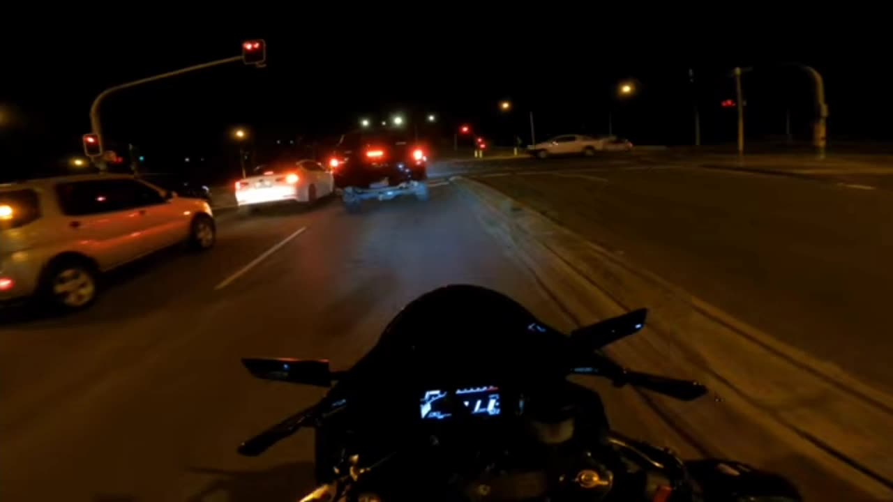 Night motor ride after workout video