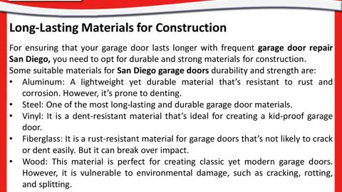 Essential Features a Garage Door Must Have