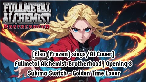 [Elsa (Frozen) AI Cover] Fullmetal Alchemist Brotherhood OP3 Sukima Switch - Golden Time Lover