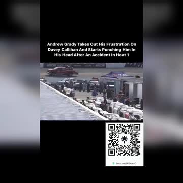 Andrew Grady Mike Tyson's Davey Callihan for flipping him off during Nascar race