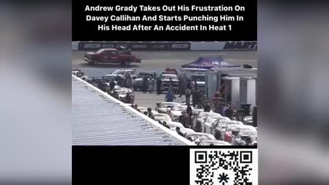 Andrew Grady Mike Tyson's Davey Callihan for flipping him off during Nascar race