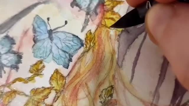 Halloween Witch watercolor