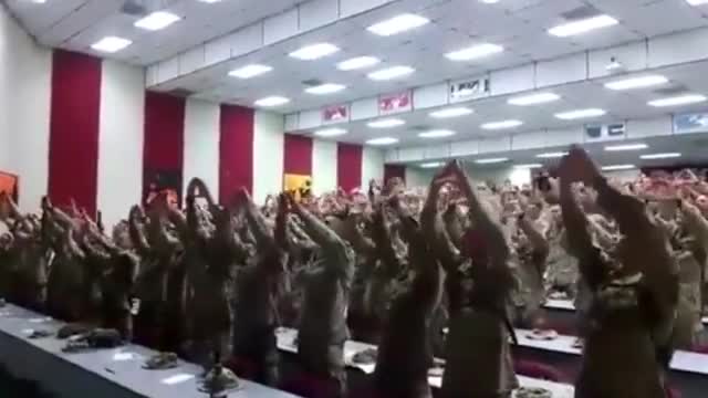 God bless our troops! US Marines sing “These are the days of Elijah”.