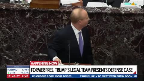 President Trump defense team plays video of Democrats 'inciting' language