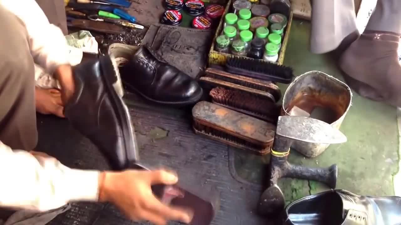 My 36 cent shoe shine in India