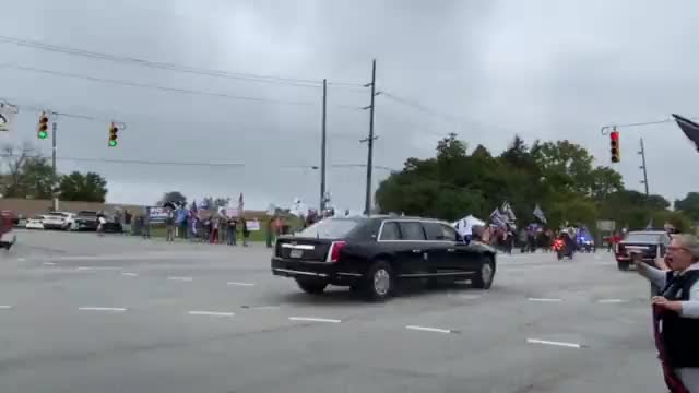 Pres. Joe Biden arriving in Howell, Michigan