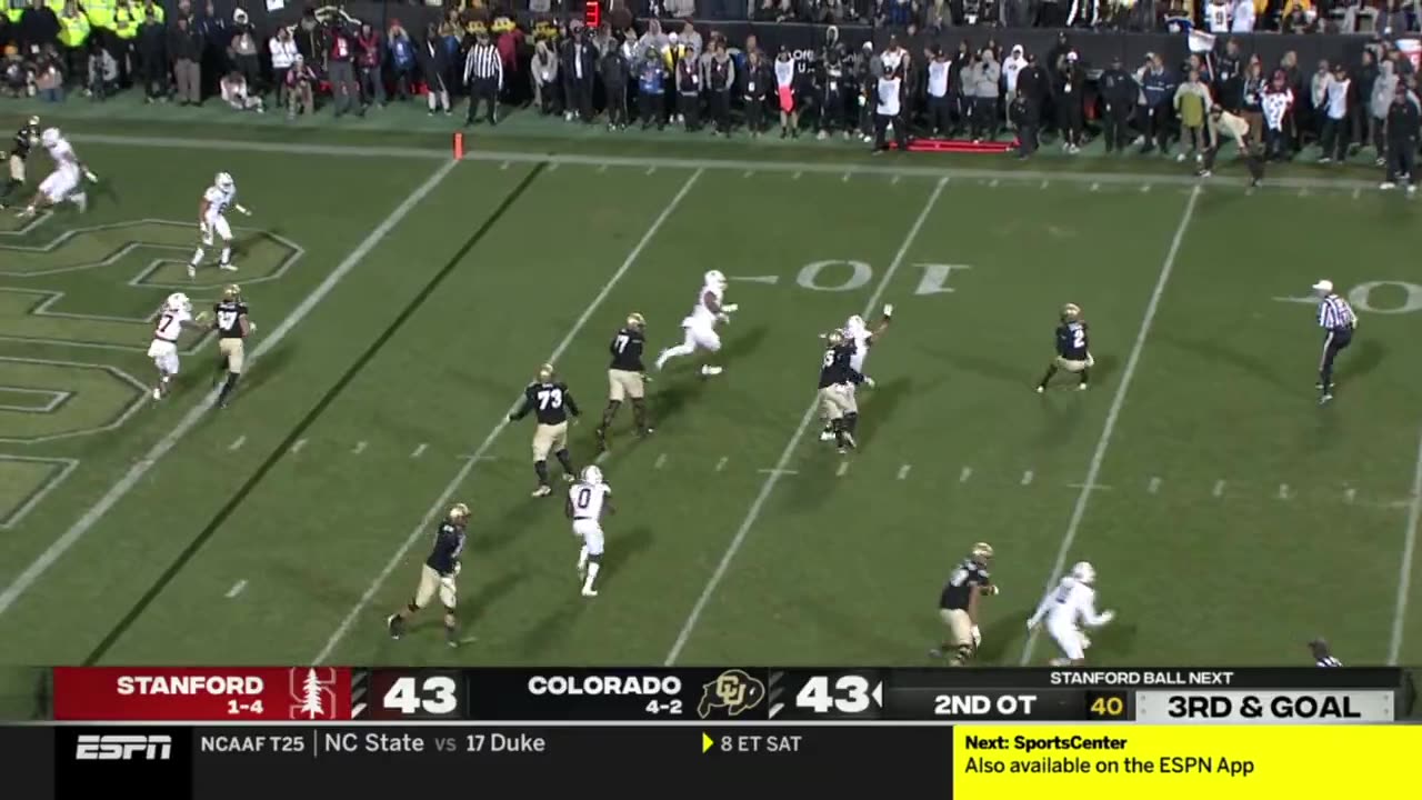 Epic collapse: Stanford stuns Colorado football in double-overtime comeback thriller