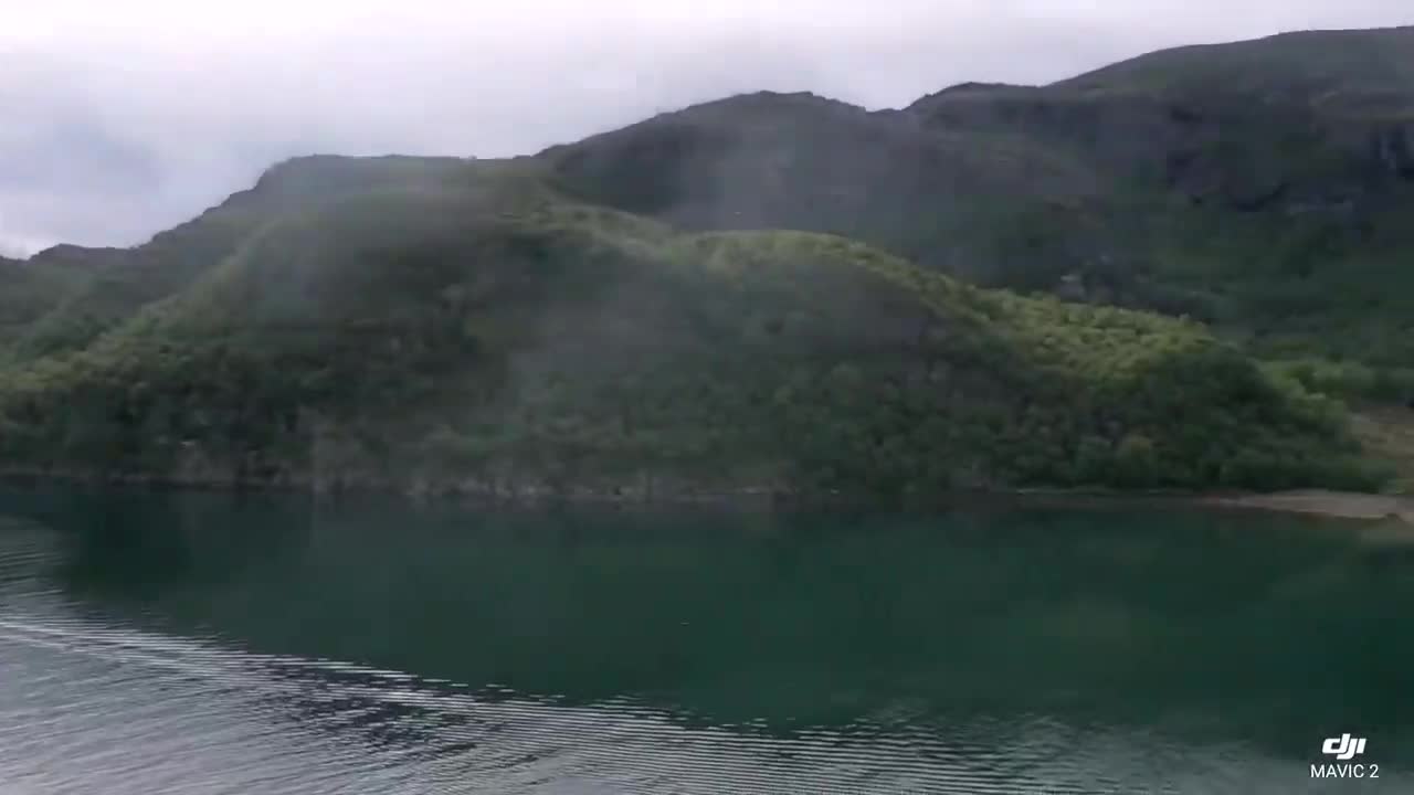 drone filming from dønna in norway