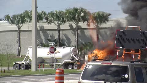 Truck Burns to the Ground in Minutes