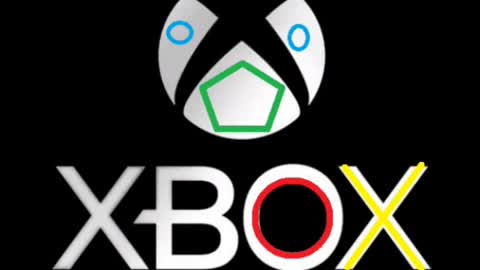 Up Jesus's Nose in XBOX logo