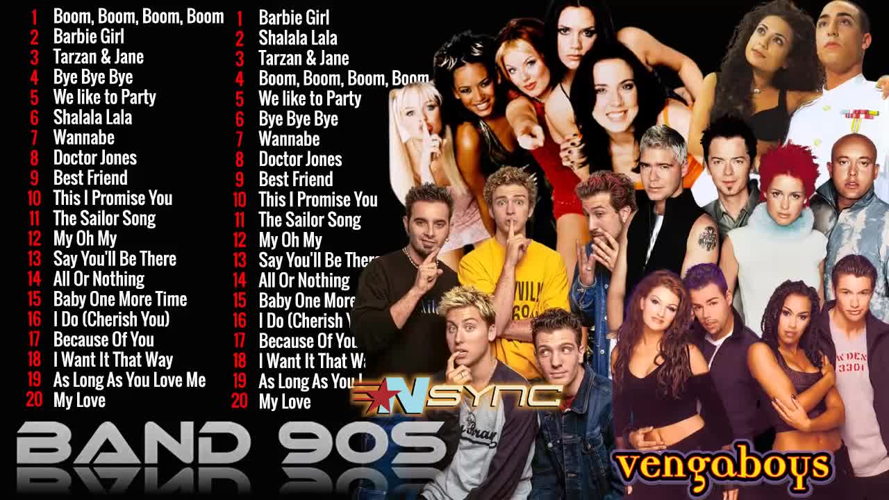 Spice Girls, Britney Spears, NSYNC, Aqua, Vengaboys, Toy Box, Backstreet Boy, We_HD