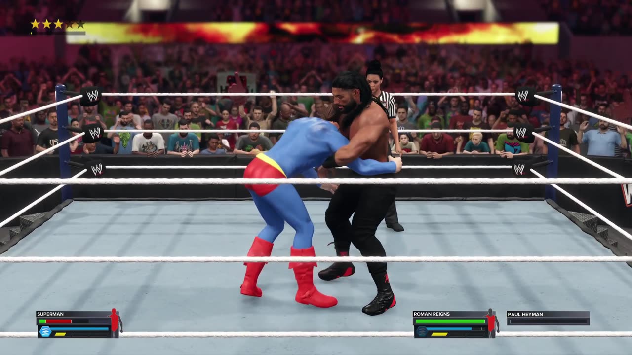 WWE 2K23: Superman VS Roman Reigns