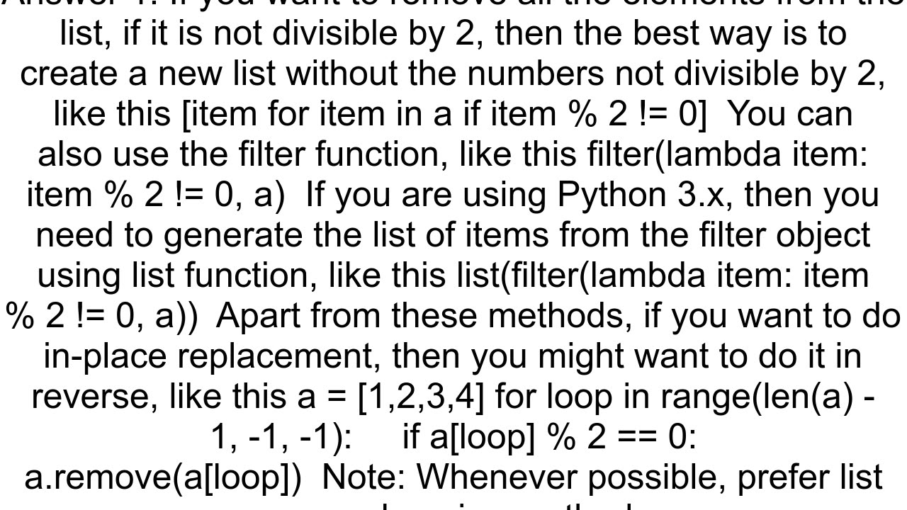 python for loop with quotreducingquot list