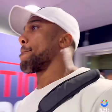 Anthony Joshua has just arrived at Wembley Stadium