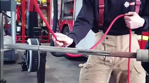 Watch this Amazing Fire Fighter Boy Technique 😎