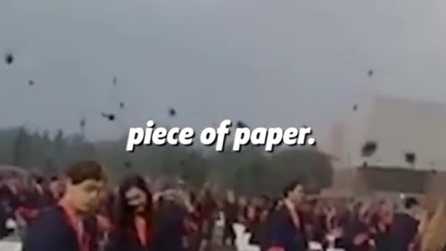 Motivational Quote : Degree is just a peace of paper