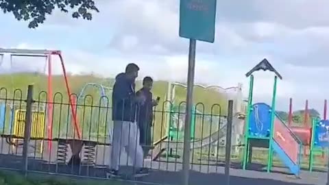 "Asylum seekers" hanging around in playgroups in the town of Athlone, Ireland.