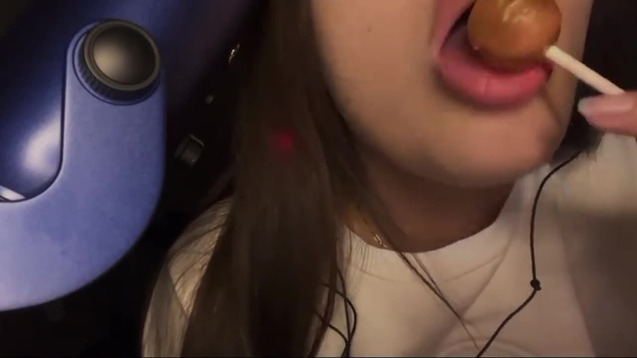Asmr lollipop wet mouth sounds