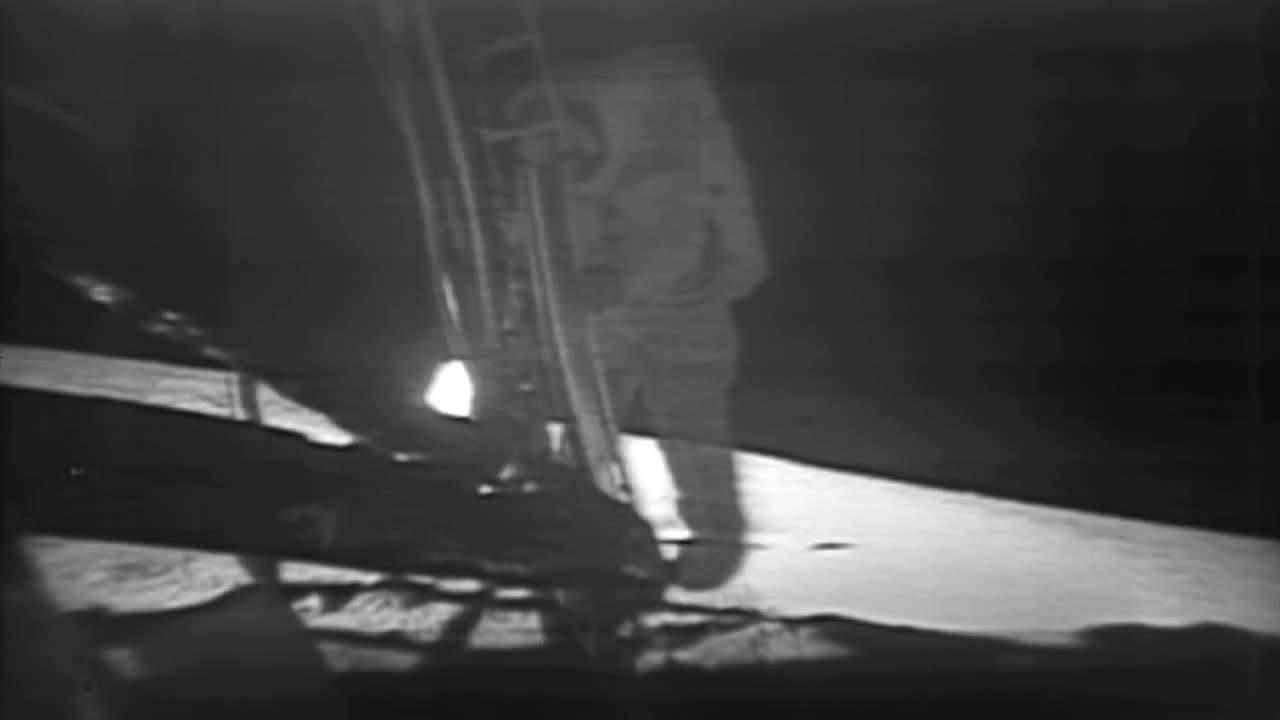 Apollo 11 moonwalk montage