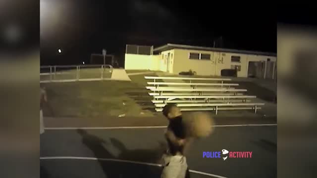 Bodycam Florida Police Officers Joins Kids in Basketball Game