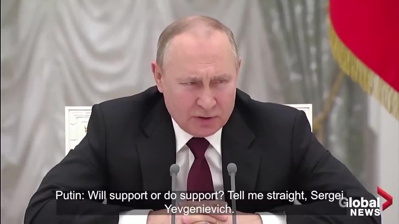 Tell me straight_ Putin berates own spy chief over recognition of Ukrainian brea