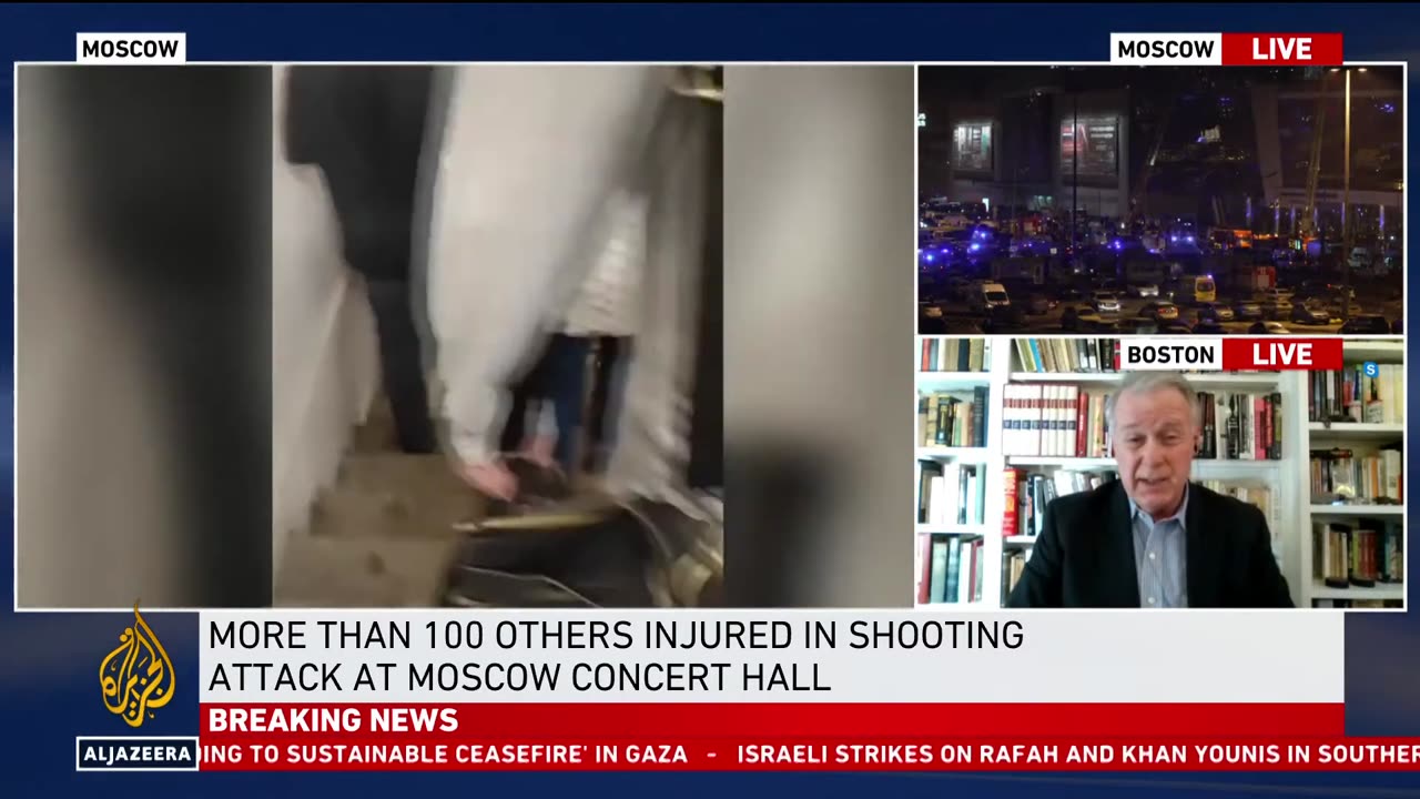 ISIS claims responsibility for attack in busy Moscow-area concert venue that left at least 40 dead.