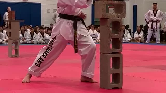 5th Dan Tae Kwon Do Brick Breaking