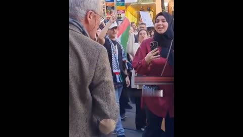 Swiss local doesnt like the protest for Palestine