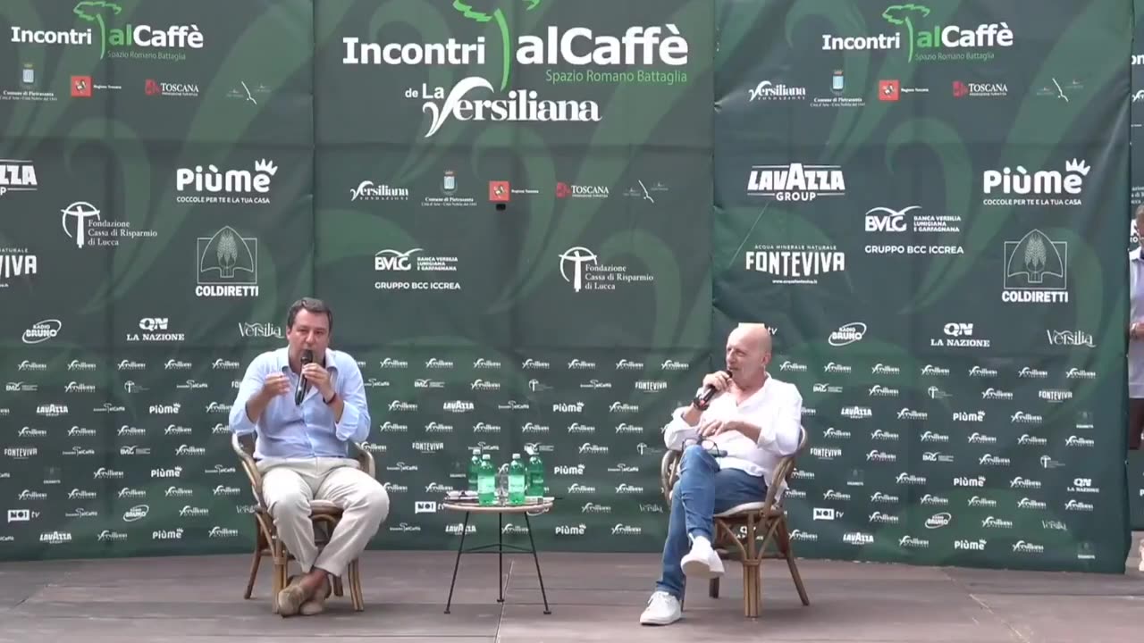 🔴 Ministro Matteo Salvini alla Versiliana Festival a Marina di Pietrasanta (08.08.2024)