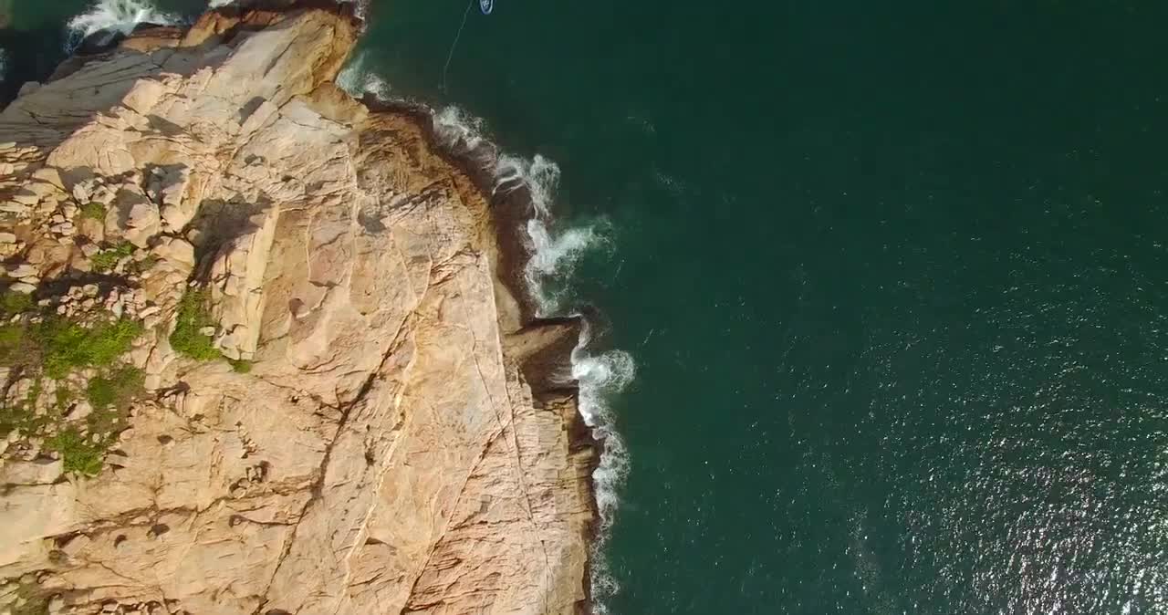 Cliff _ Island _ Sea View _ Drone Aerial View _ Free stock footage _ Free HD Videos - no copyright