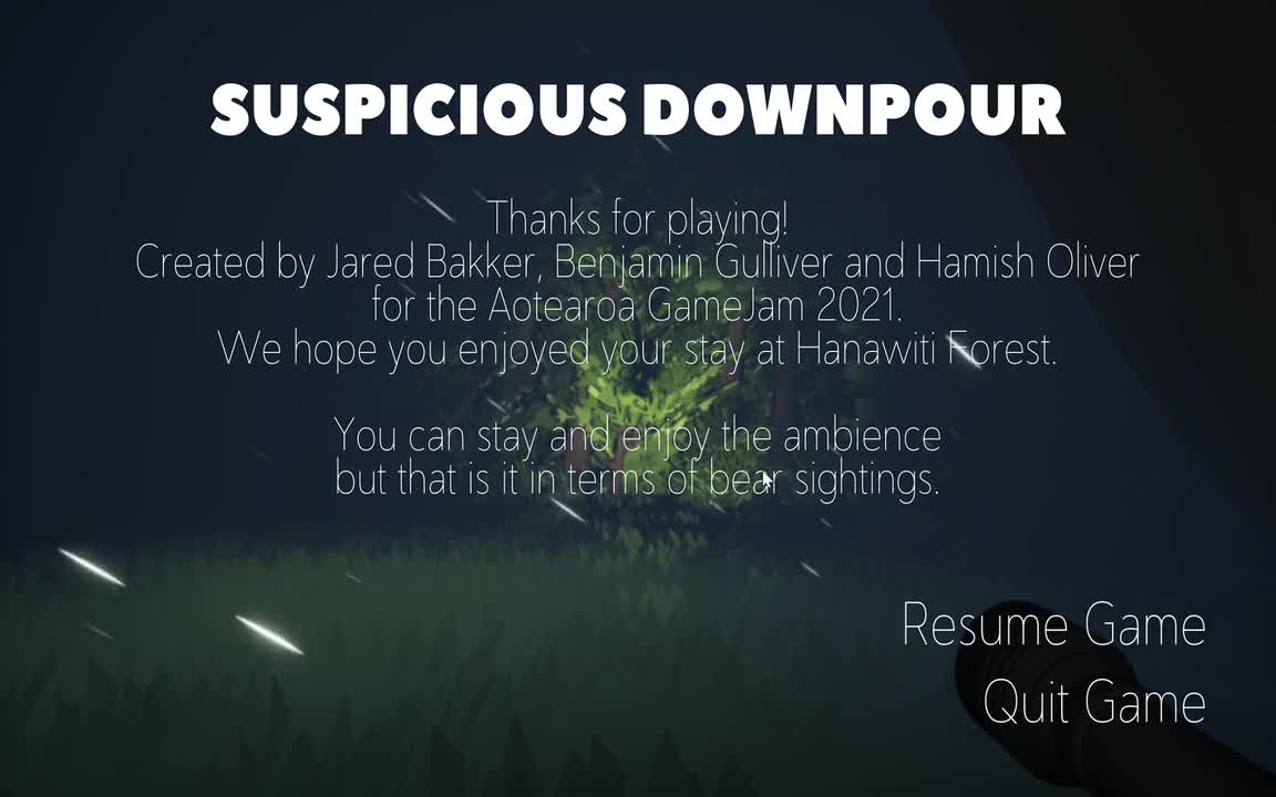 Suspicious Downpour