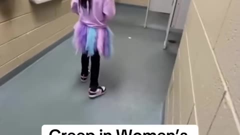 creep in woman bathroom