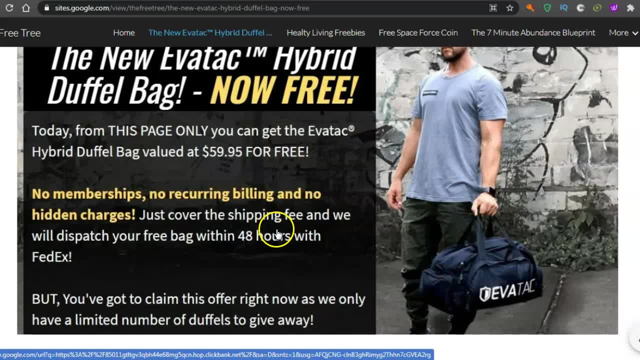 The New Evatac™ Hybrid Duffel Bag! NOW FREE! Edited