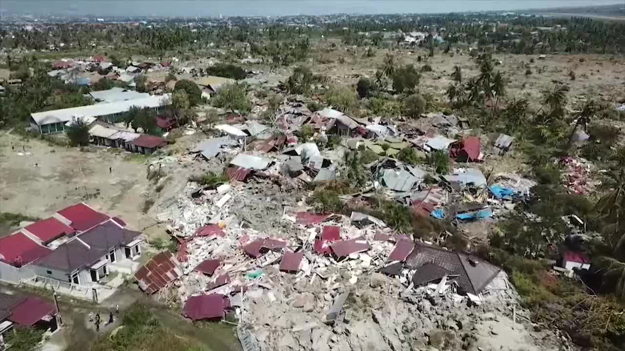 Un poblado entero de la isla de Sulawesi fue aniquilado por el tsunami