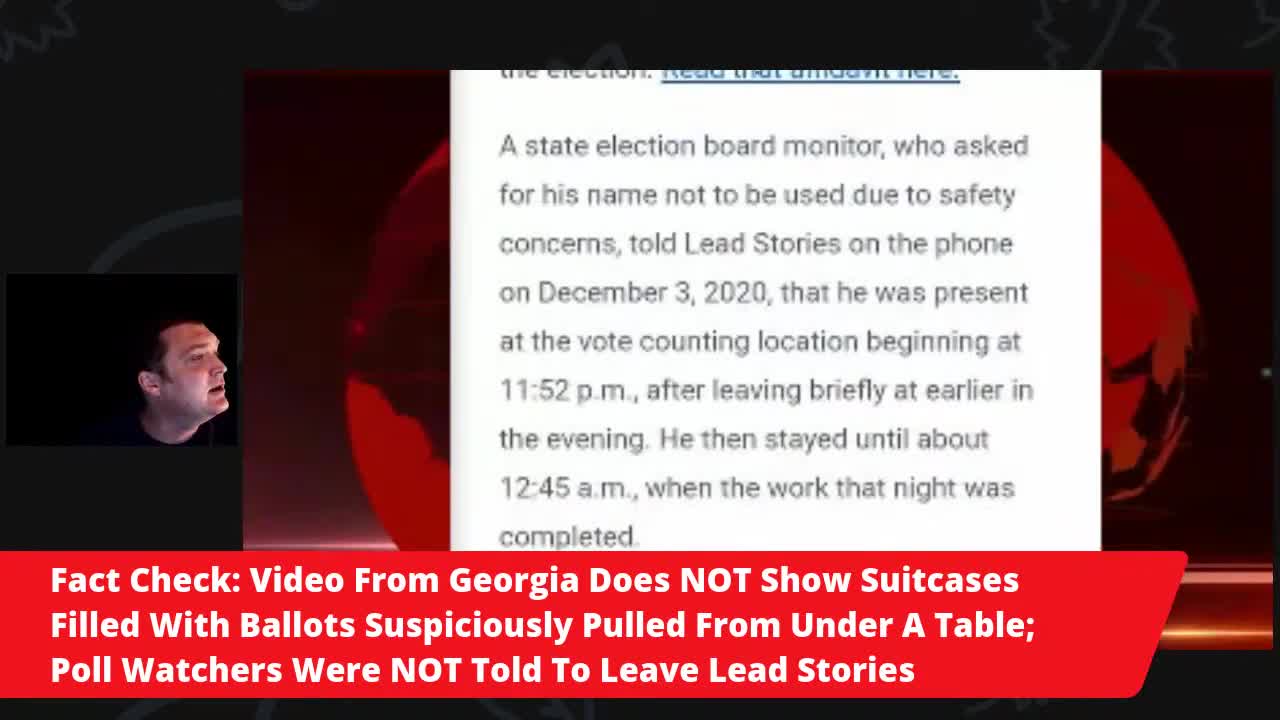 Were Georgia Republican Poll Monitors Sent Home From Atlanta State Farm Arena Election Night?