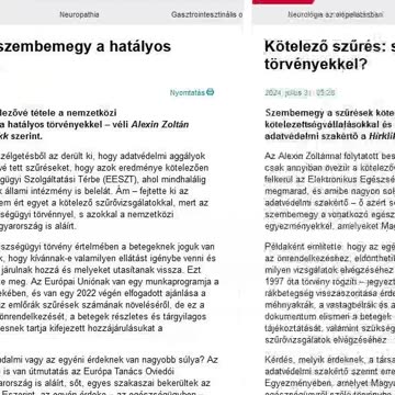Kötelező szűrés: szembe megy a hatályos törvényekkel