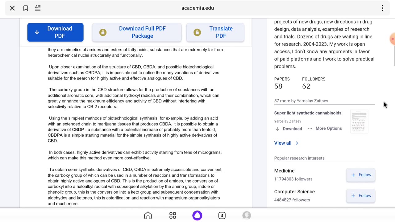 CBD, highly active, pharmacological derivatives. Anti-cancer. Drug Design.