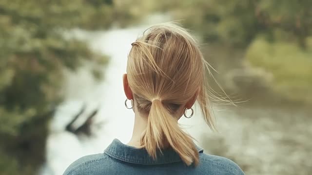 Girl with yellow hair