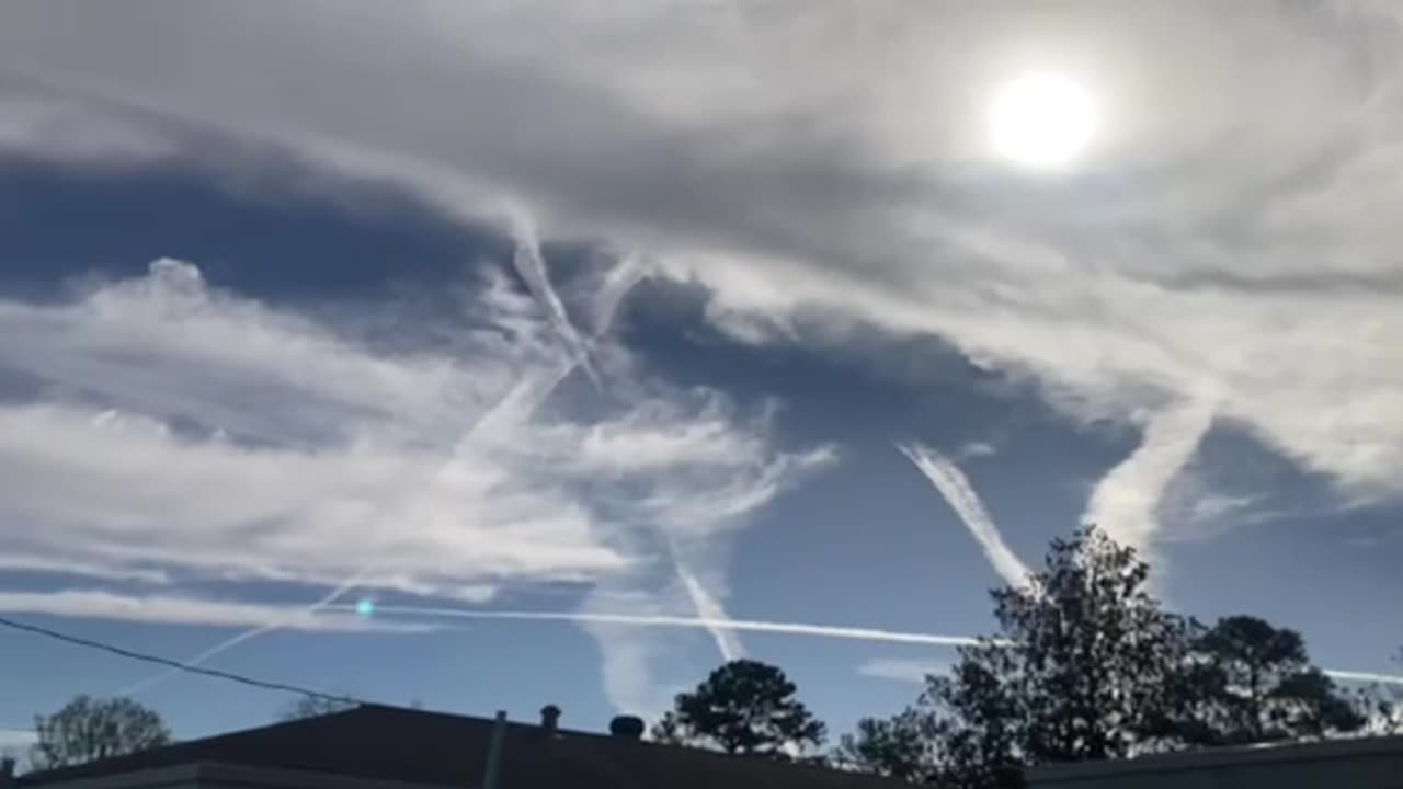 Chemtrails 3-10-24 Below New Orleans