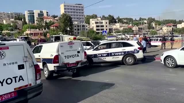 Car rams Israeli police, driver shot dead