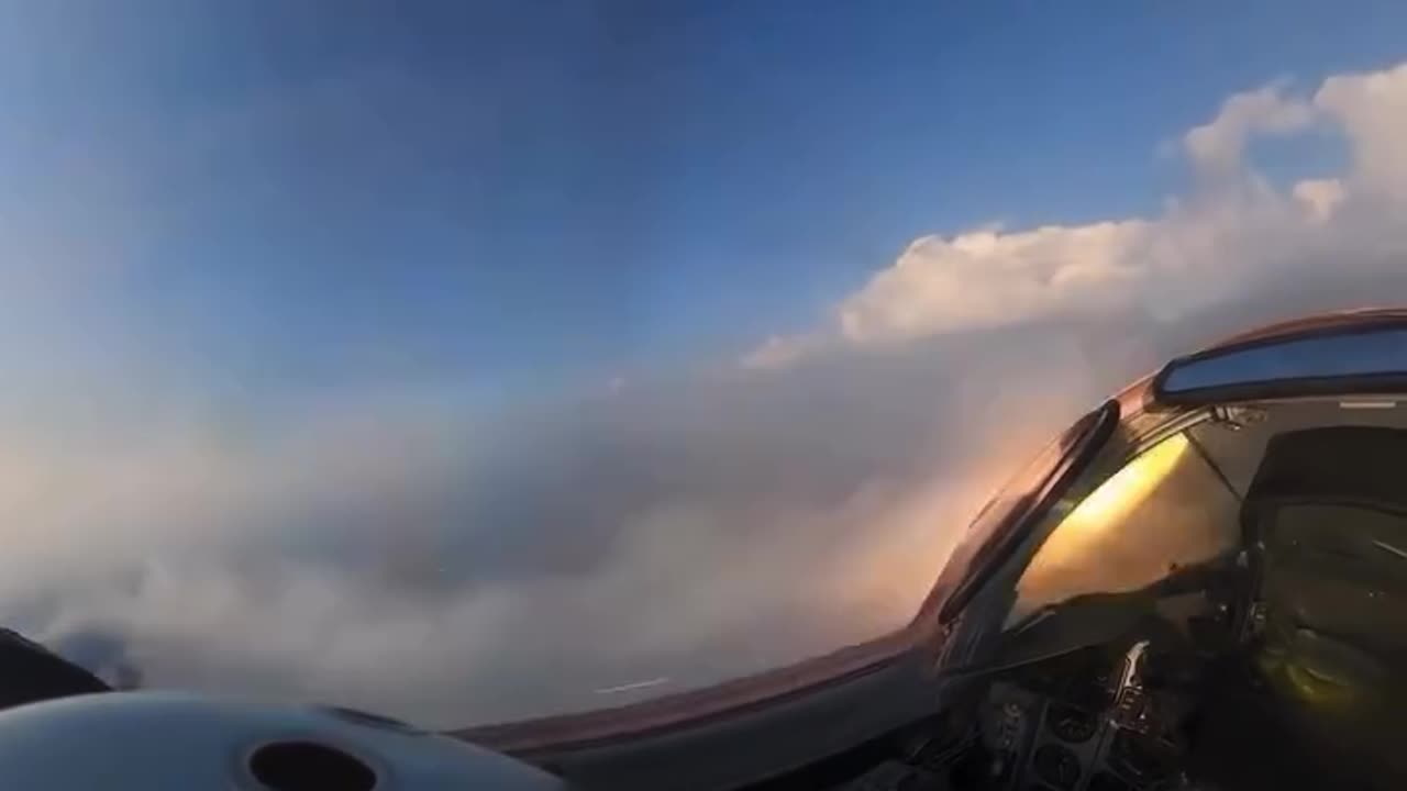 Ukrainian MiG-29 Hunting Russian Geran-2