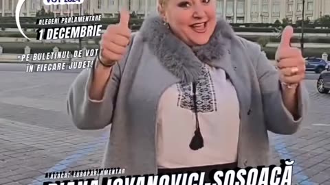 Fii grandios române! - Votați - SENATOR DIANA IOVANOVICI-ȘOȘOACĂ - PE 1 DECEMBRIE 2024!