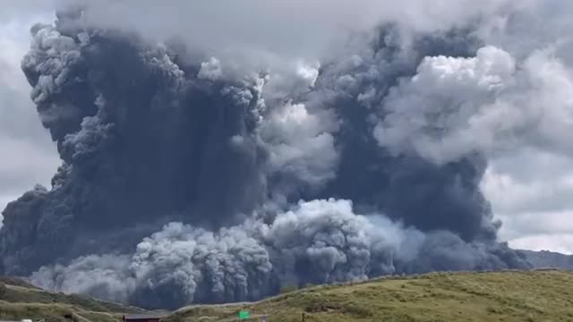 BREAKING – Mount Aso, a volcano on Japan's main southern island of Kyushu, erupted on Wednesday,